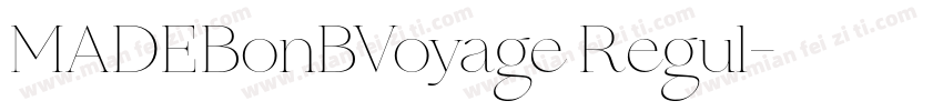 MADEBonBVoyage Regul字体转换